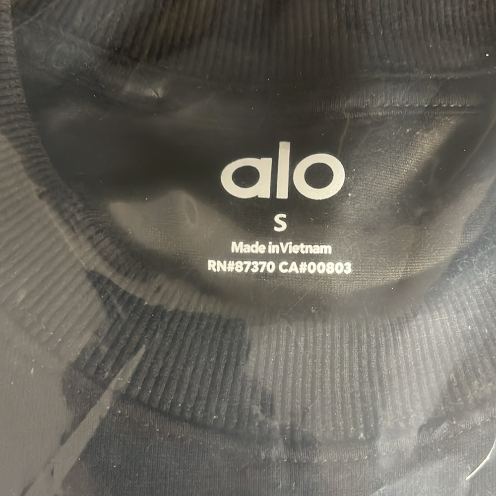 Alo yoga accolade crewneck - BLACK sweatshirt pull-over tee gym… - Picture 5 of 5